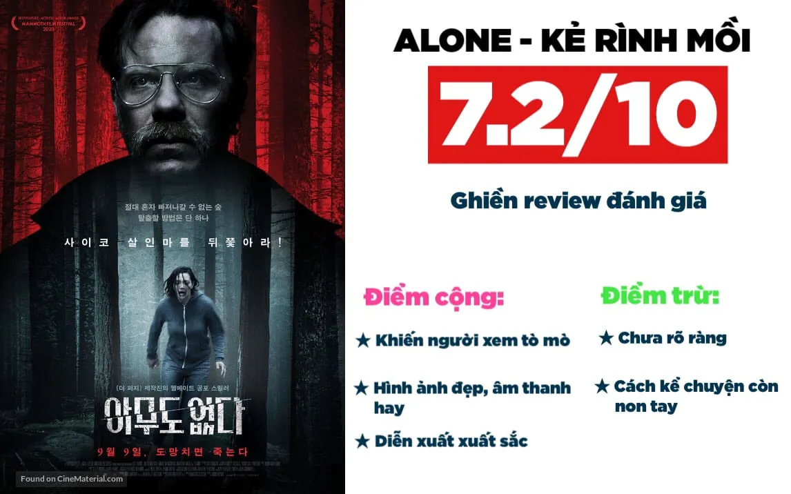 Review phim Alone (2024) – Kẻ rình mồi: Diễn xuất tốt nhưng chưa đủ hay