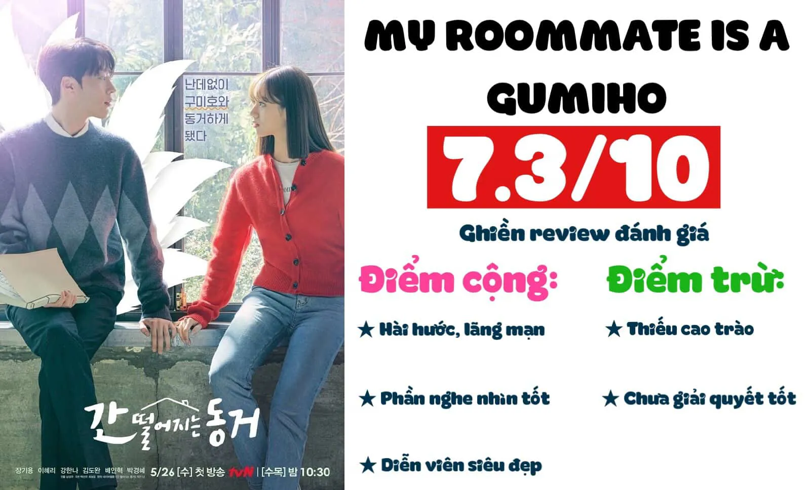 Review phim Bạn cùng phòng tôi là Gumiho: Lãng mạn nhưng nhạt nhòa