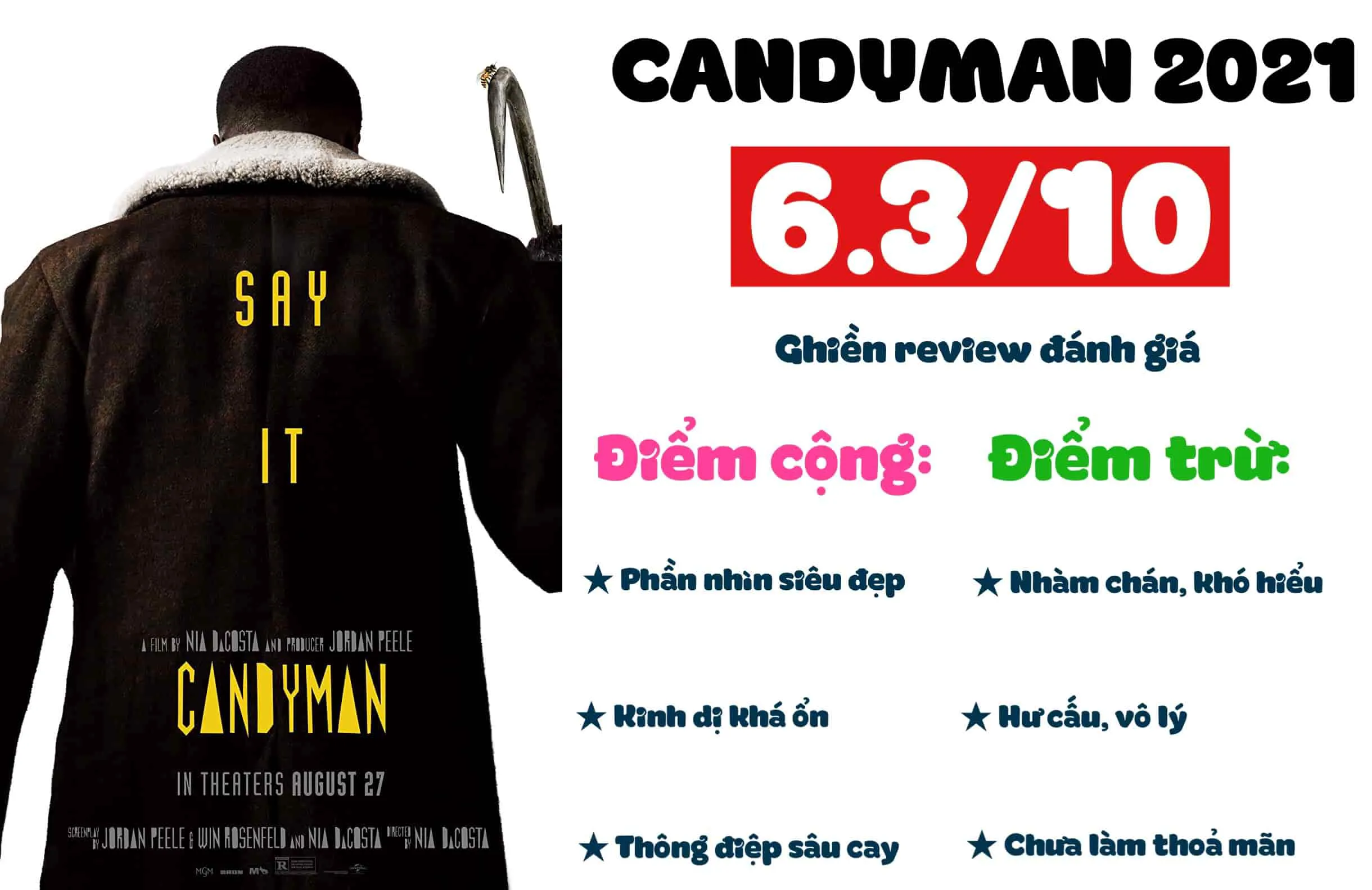 Review phim Candyman (2024): Đáng sợ nhưng không phải ai cũng thích