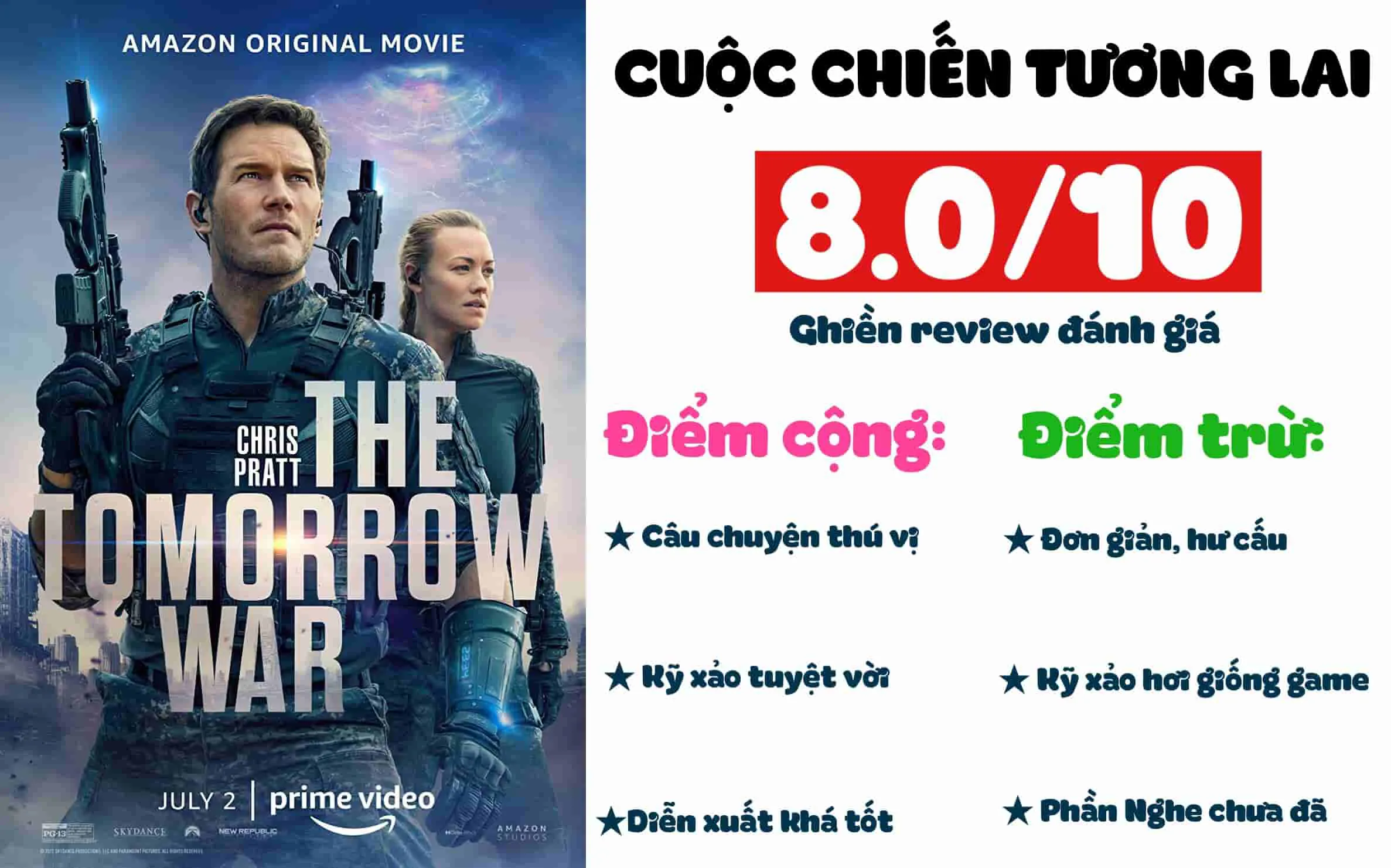 Review phim Cuộc chiến tương lai – Tomorrow war: Hoành tráng và giải trí