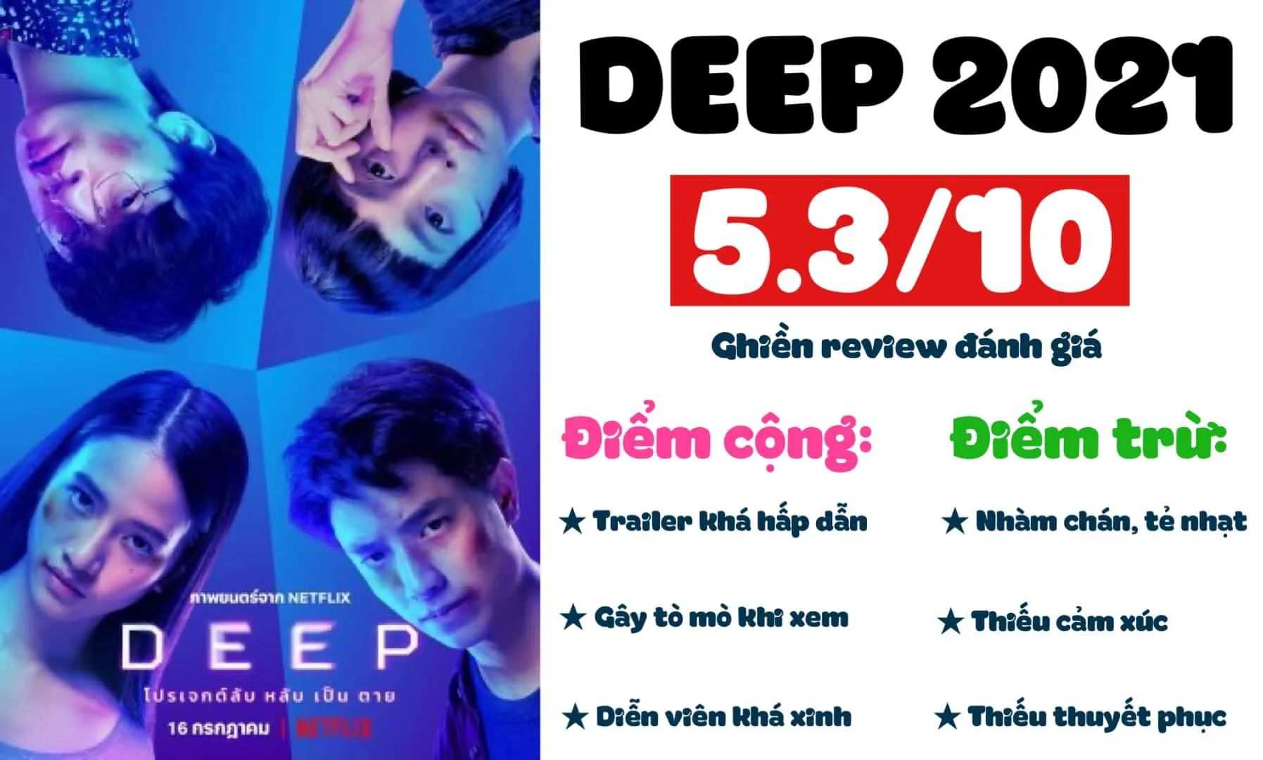 Review phim Deep (2024): Nhàm chán và kém đáng sợ