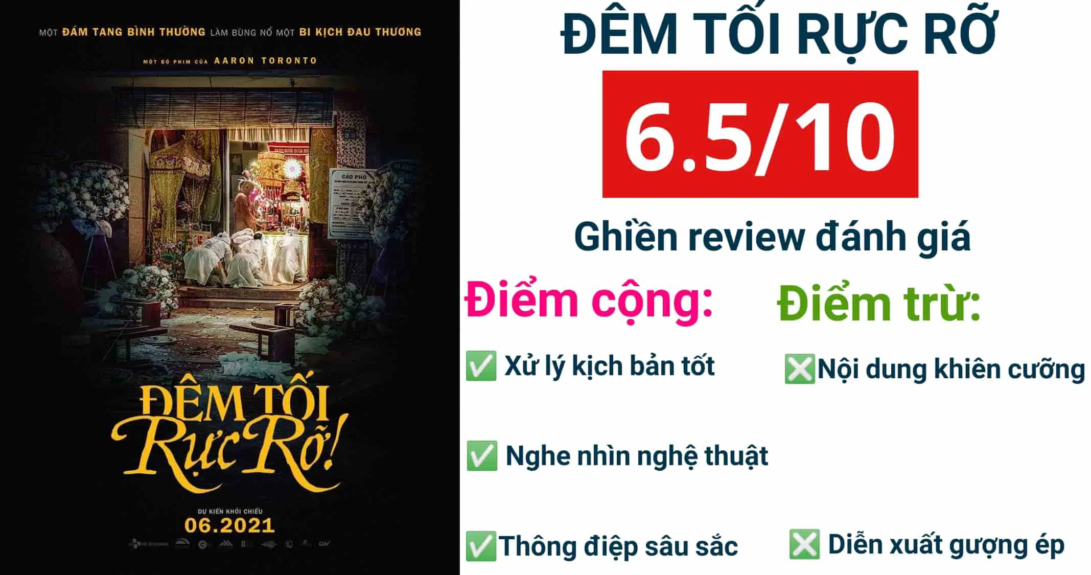 Review phim Đêm tối rực rỡ – Bộ phim Việt với nhiều tranh cãi