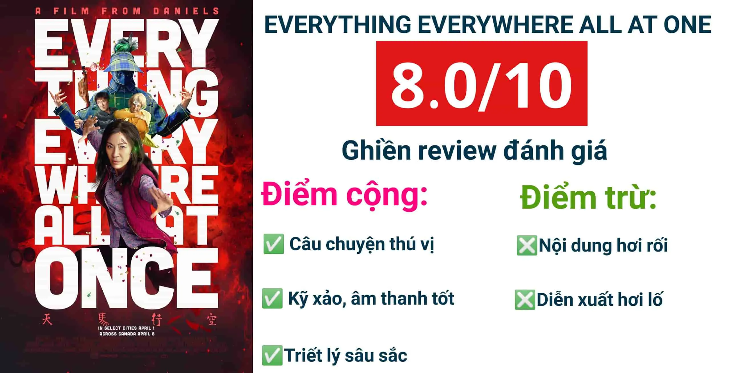 Review phim Everything, Everywhere, All at once: Hỗn loạn và lầy lội