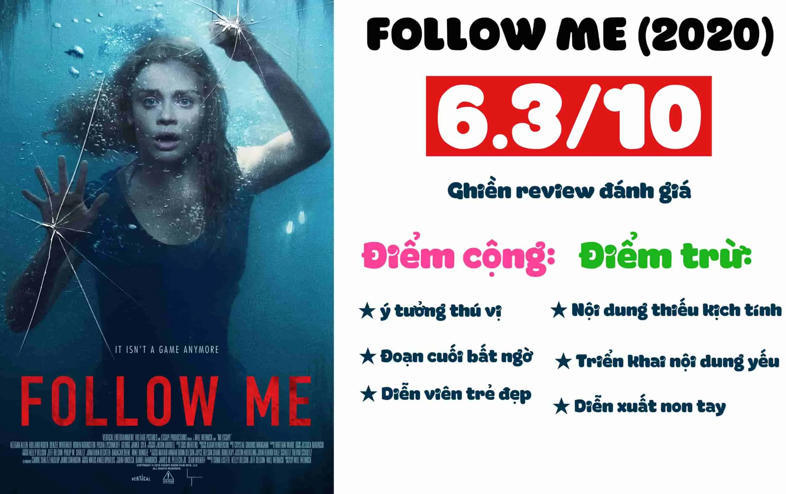 Review phim Follow me: Buổi phát sóng kinh hoàng