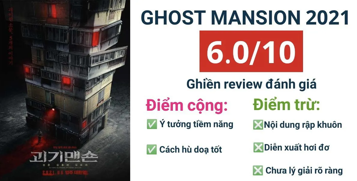 Review phim Ghost Mansion (2024): Dọa ma ổn nhưng kém hấp dẫn