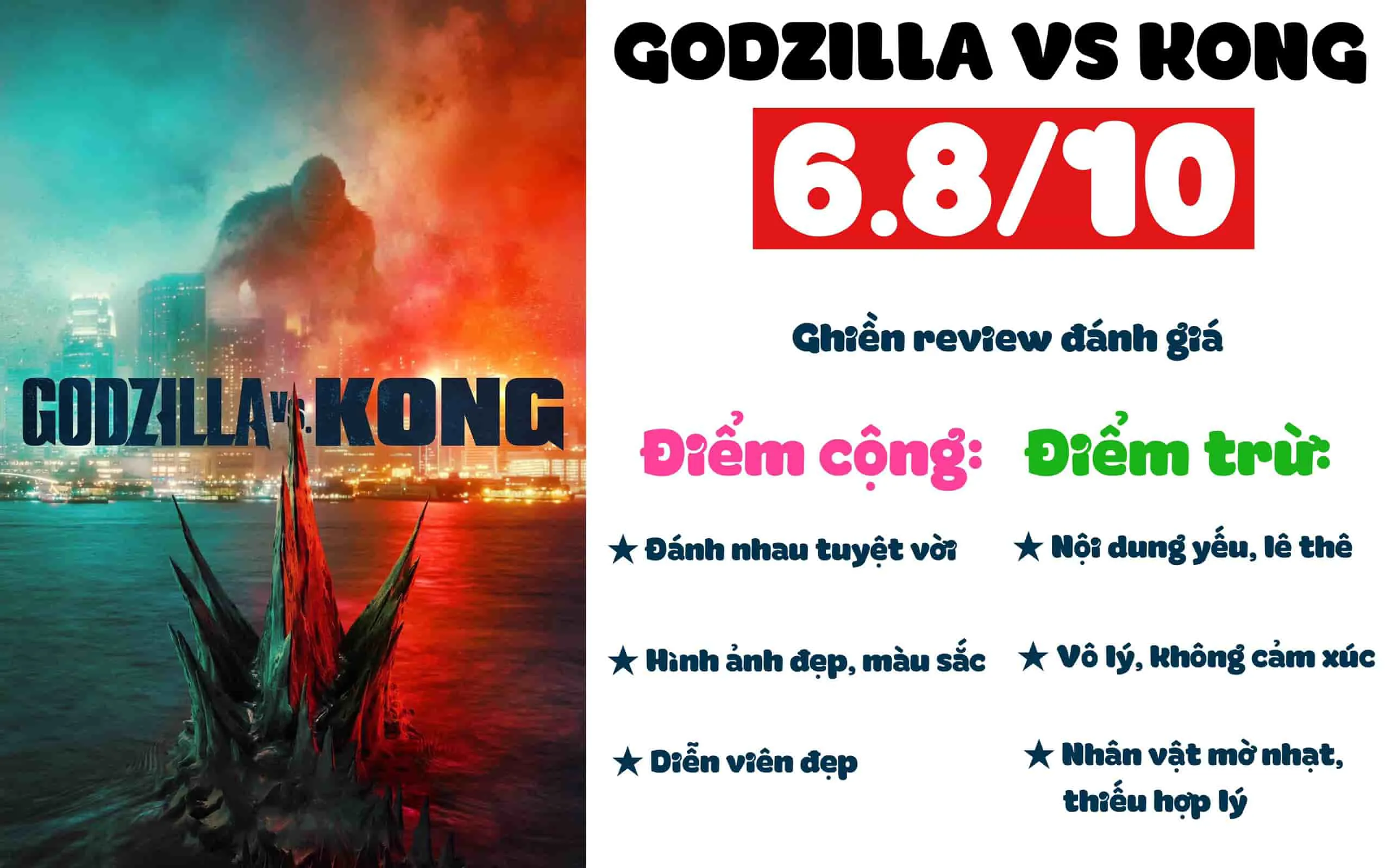 Review phim Godzilla vs Kong: Mạnh về hình ảnh, yếu về mọi thứ