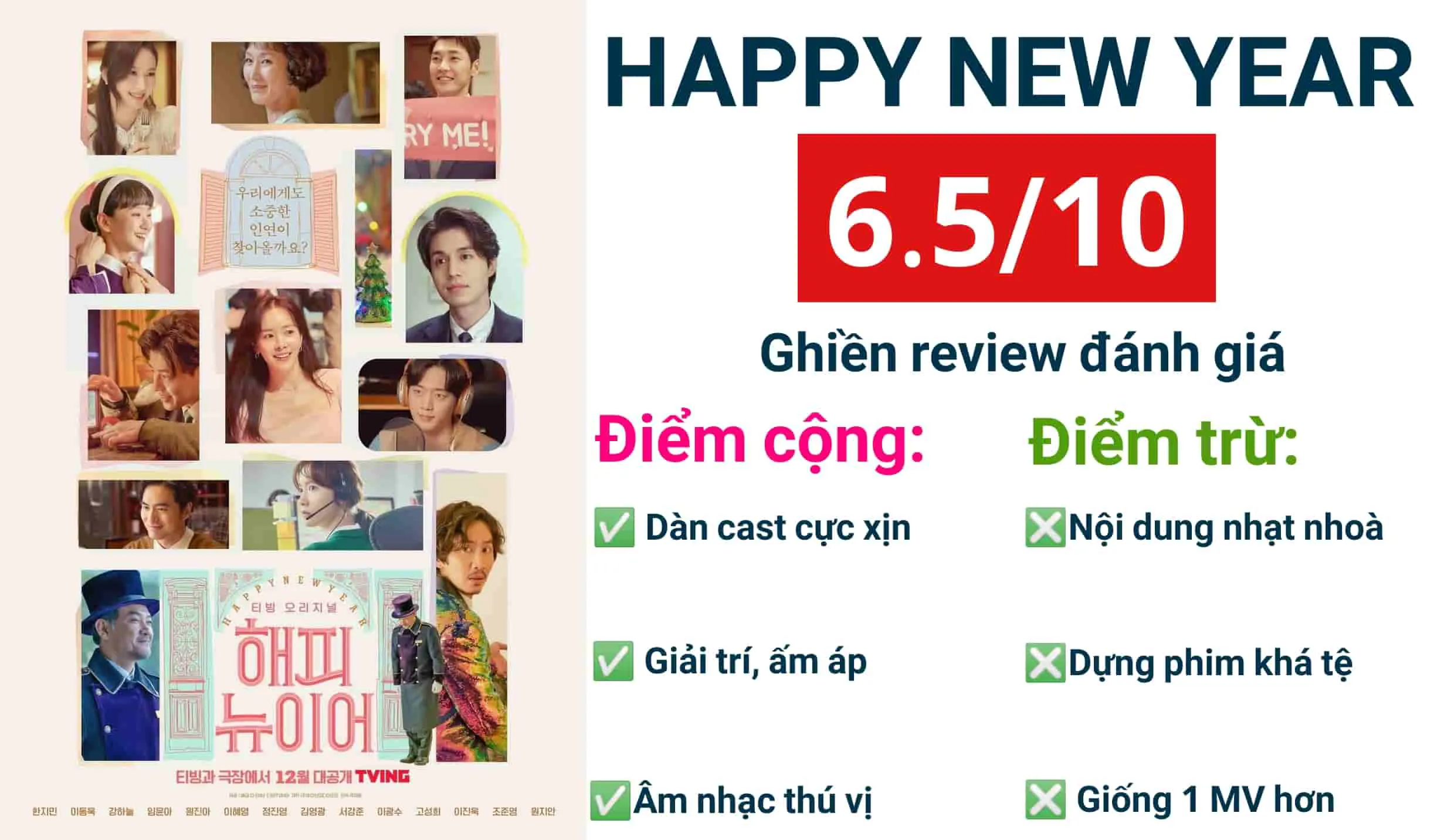 Review phim Happy new year: Tạm ổn để bắt đầu một năm mới