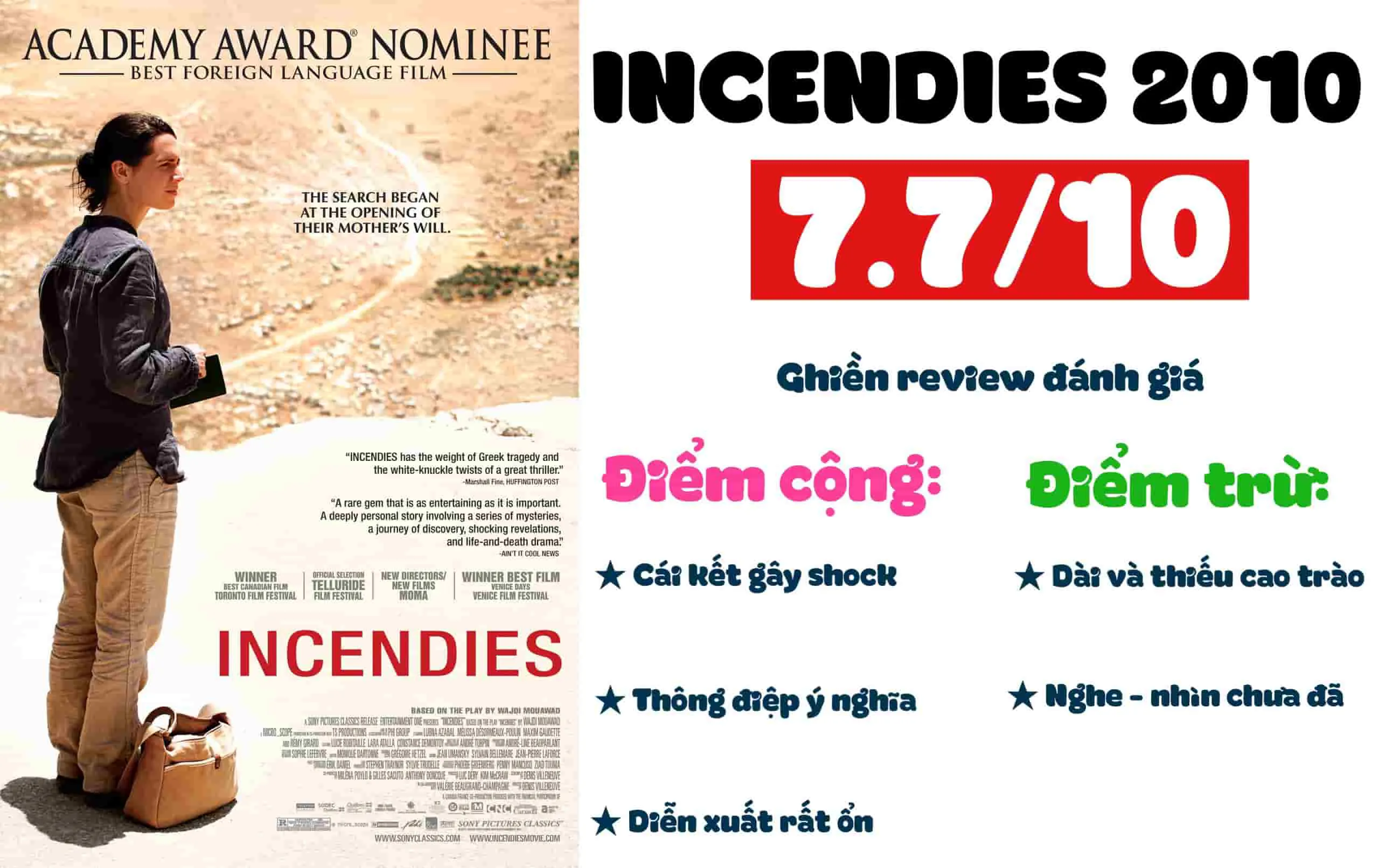 Review phim Incendies (2010): Cái kết ám ảnh đến lịm người