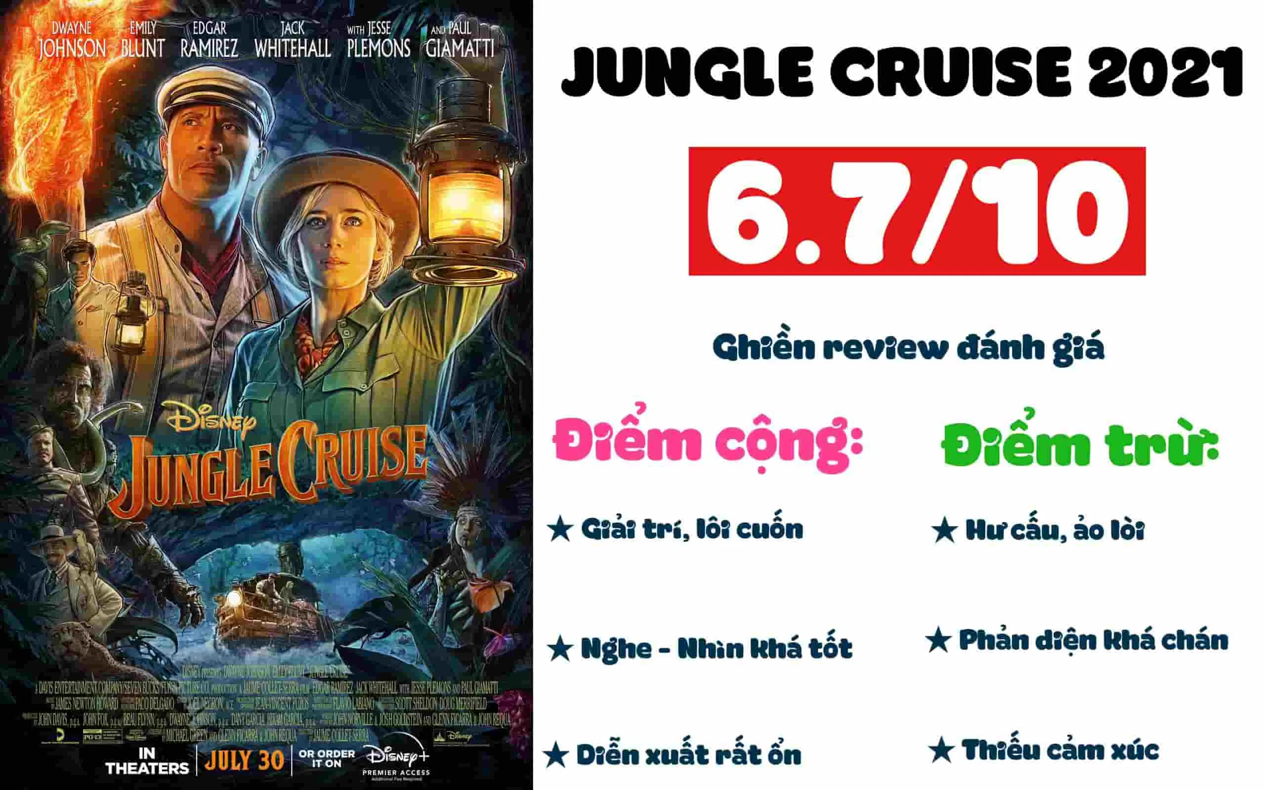 Review phim Jungle Cruise (2024): Thám hiểm thú vị nhưng nhạt nhòa