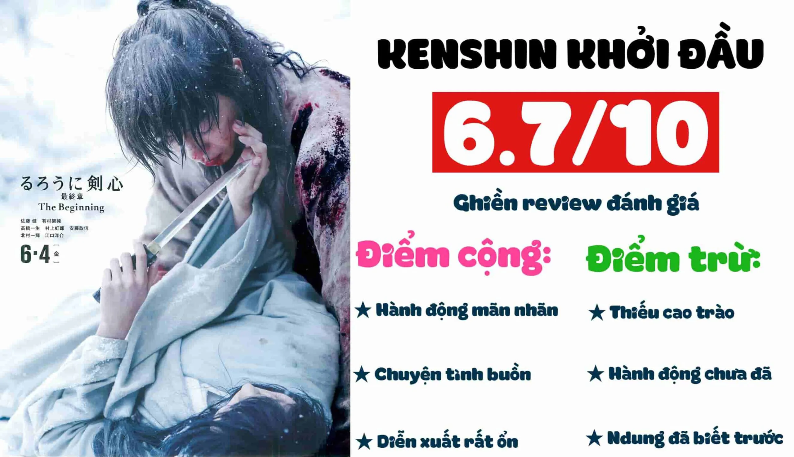 Review phim Lãng khách Kenshin: Khởi đầu – Chuyện tình buồn đã biết