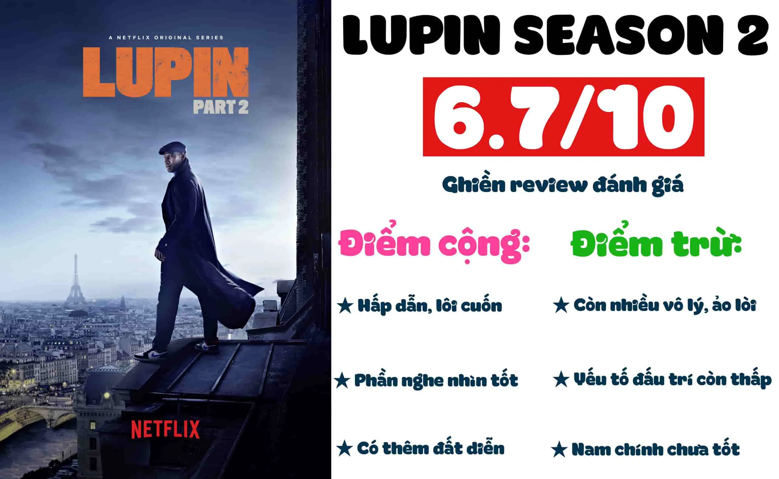 Review phim Lupin season 2: hấp dẫn hơn phần 1 nhưng vẫn ảo