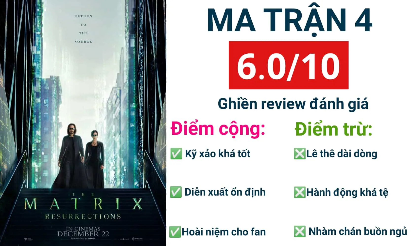 Review phim Ma trận 4: Hồi sinh – Dài dòng, chậm chạp và thiếu sức hút