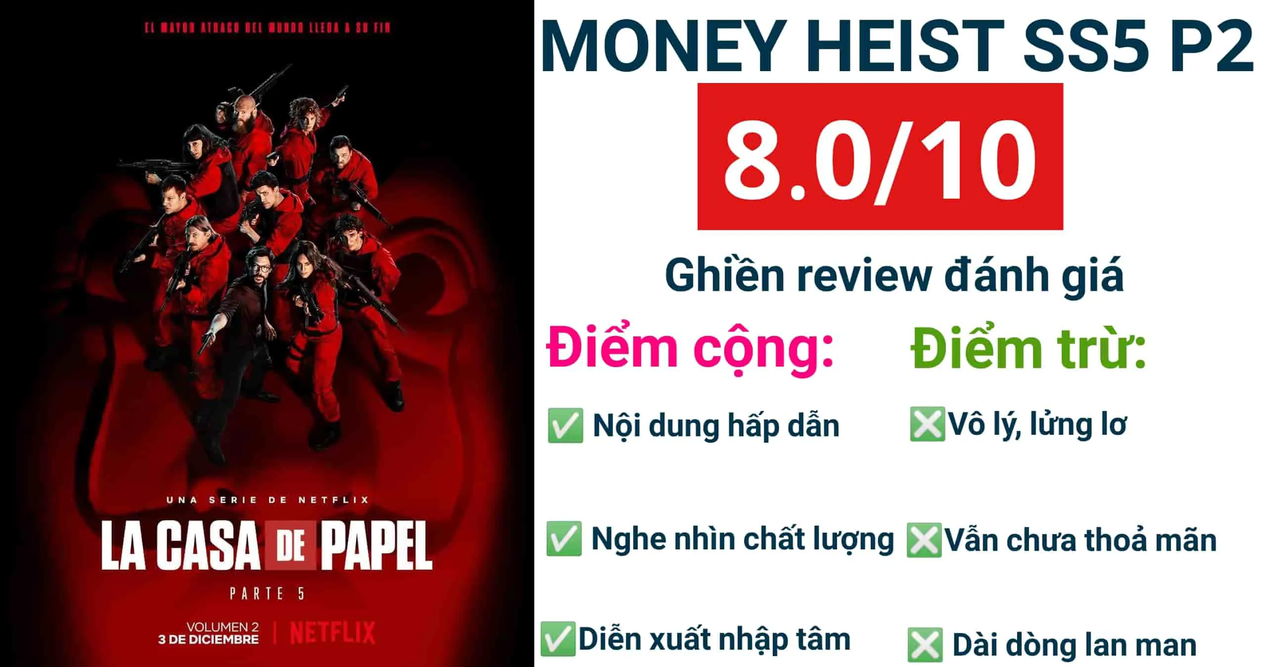 Review phim Money Heist season 5 phần 2: Kết hơi ảo nhưng cảm xúc