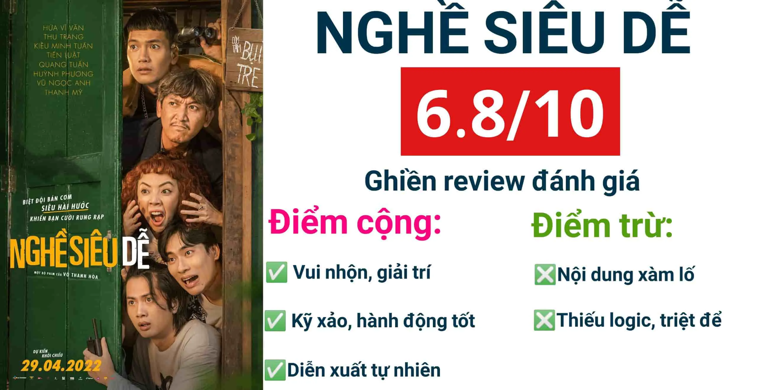 Review phim Nghề siêu dễ: Xàm, giải trí nhưng không nhảm