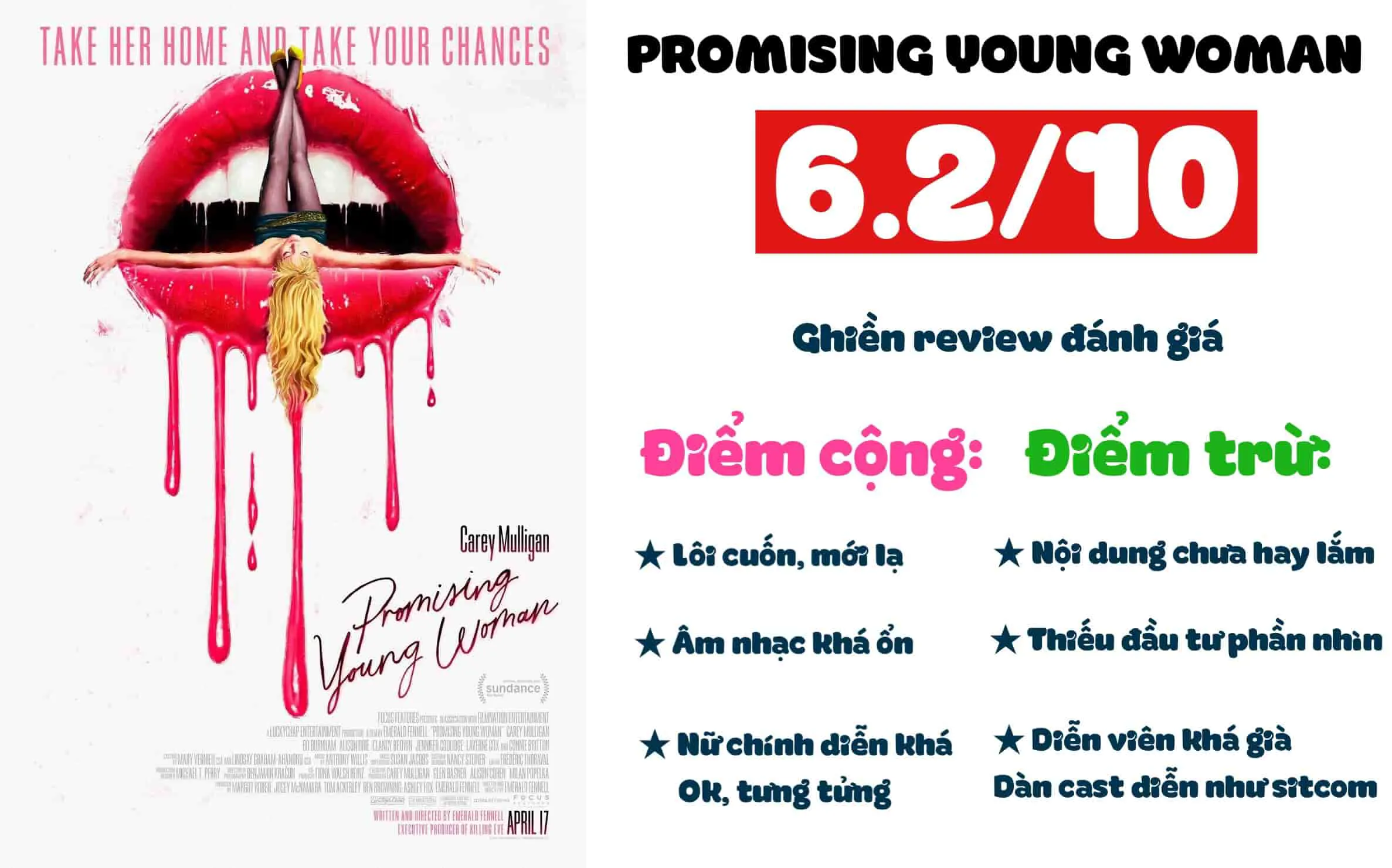 Review phim Promising Young Woman: Cô gái trẻ hứa hẹn