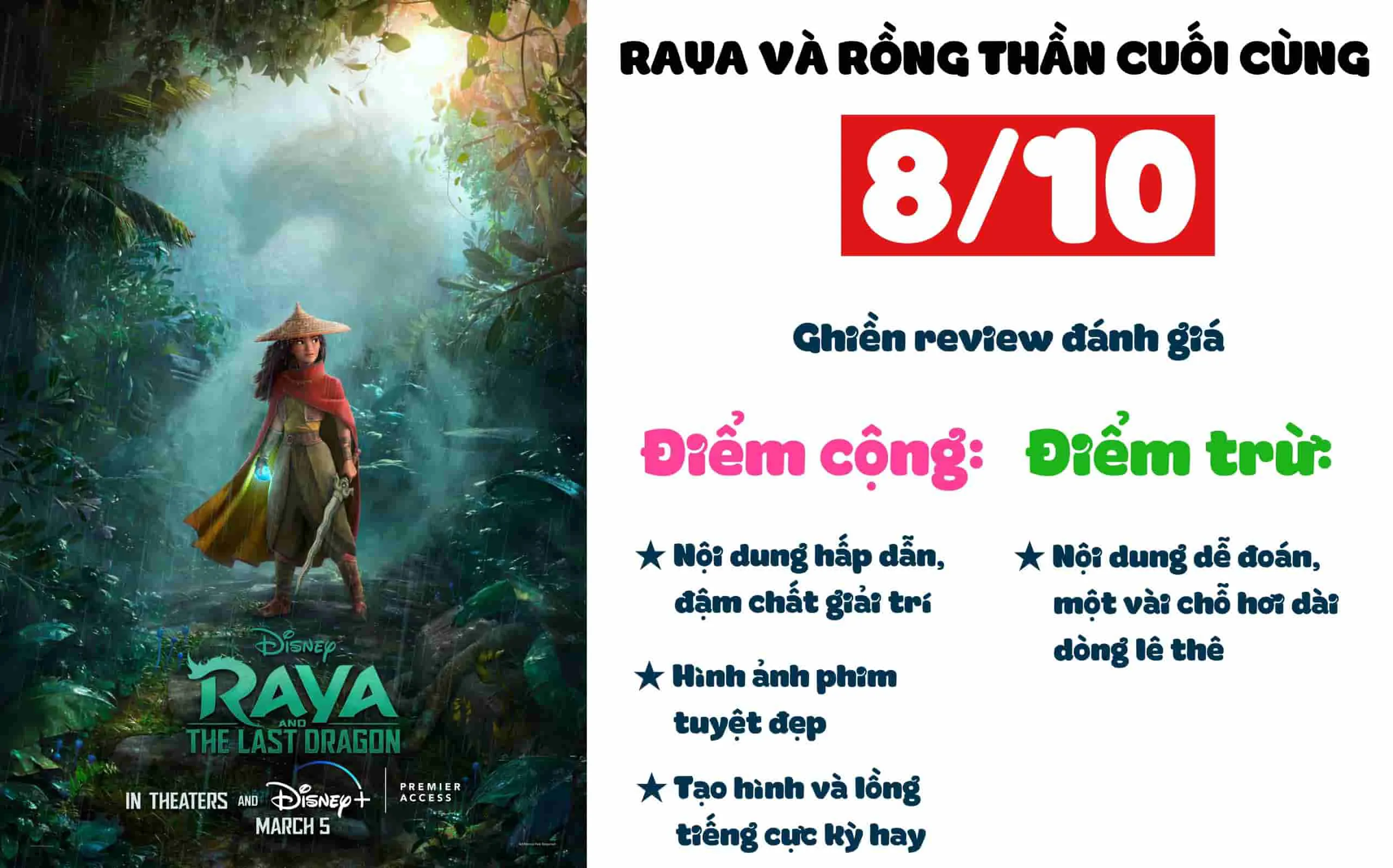 Review phim Raya và Rồng thần cuối cùng: Hành trình thú vị về niềm tin