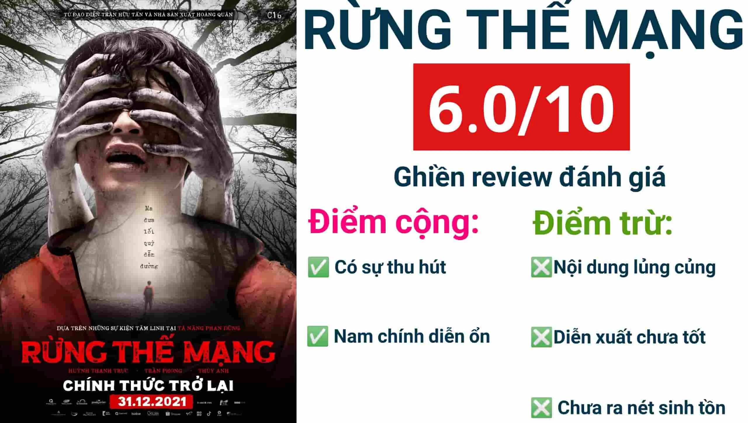 Review phim Rừng thế mạng: Nỗ lực sinh tồn nhưng chưa đủ