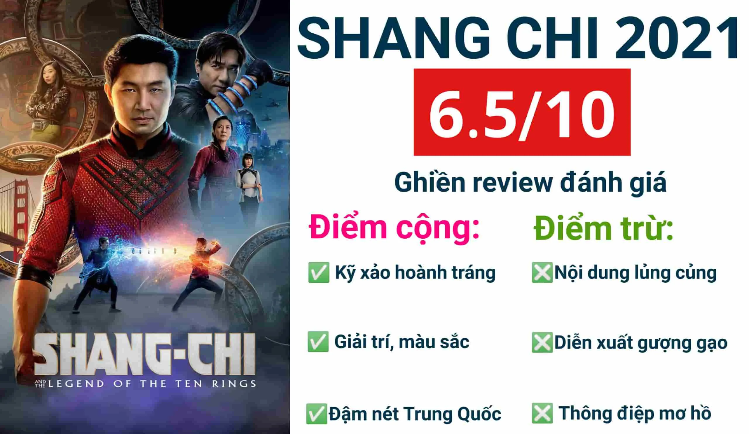 Review phim Shang Chi – Huyền thoại thập luân: Màu mè và giải trí ổn