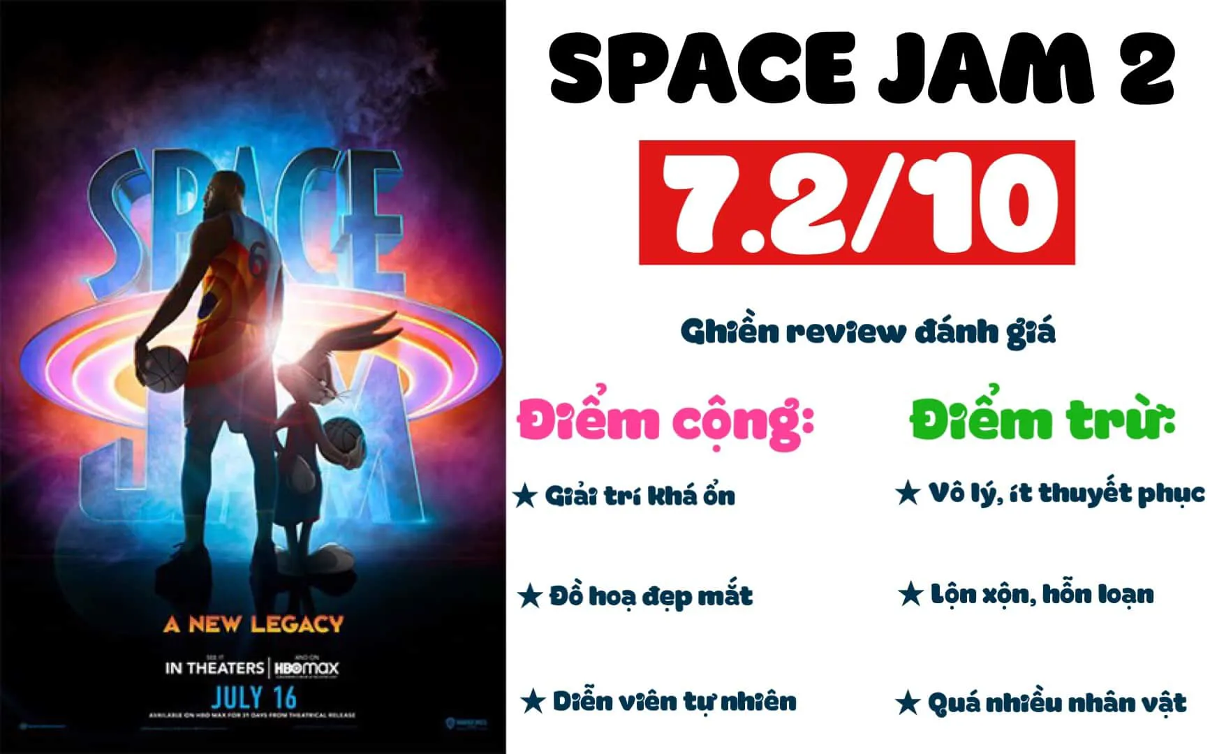 Review phim Space Jam 2: Lộn xộn nhưng giải trí ổn