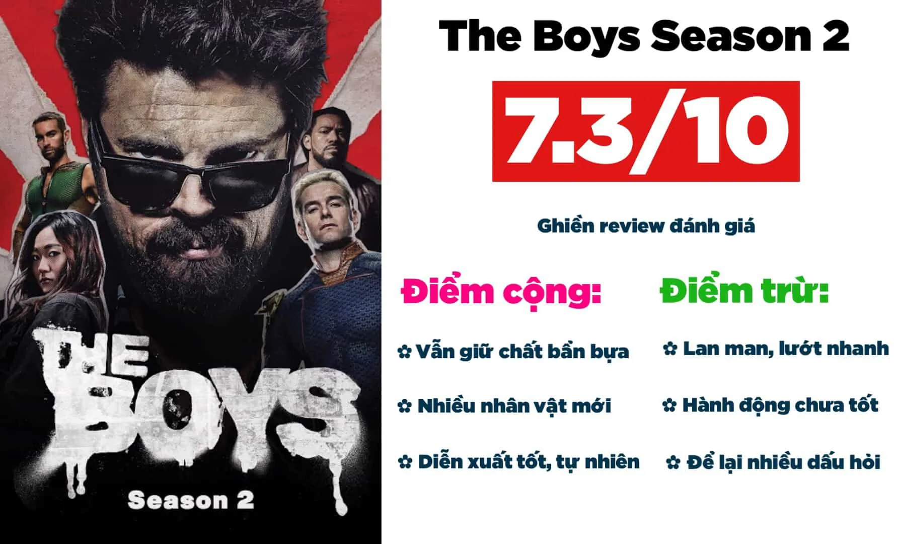 Review phim The Boys season 2: Không còn mới mẻ nhưng vẫn thú vị