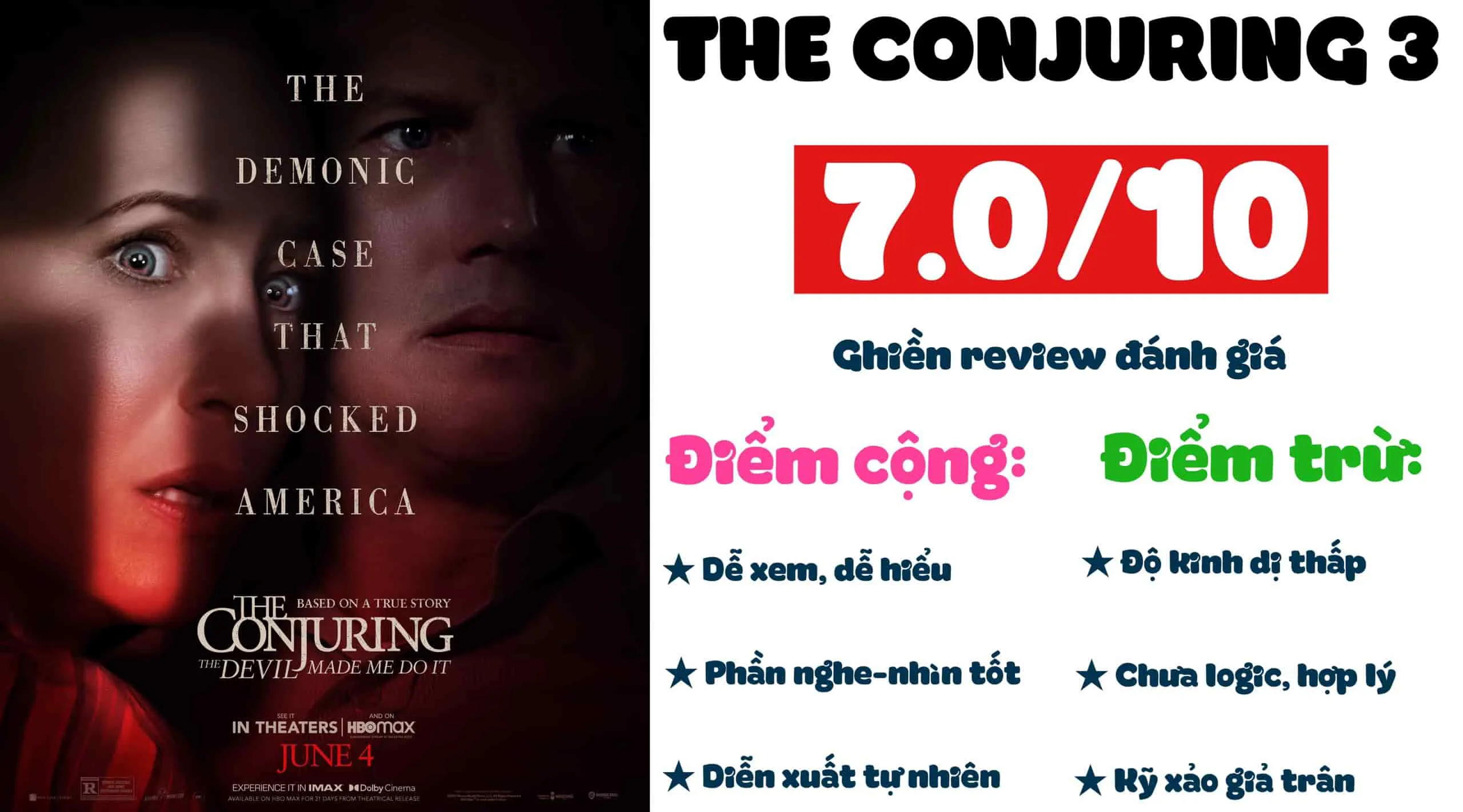 Review phim The Conjuring 3: Ma xui quỷ khiến – Ít sợ và dễ xem