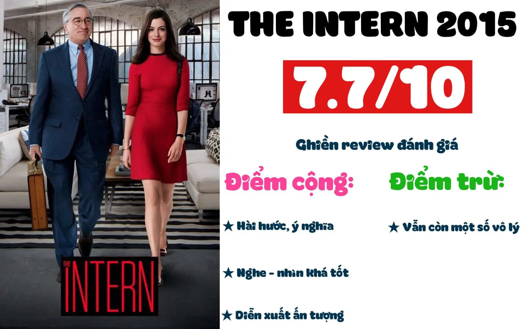 Review Phim The Intern (2015) – Bố Già Học Việc: Nhẹ nhàng và ý nghĩa