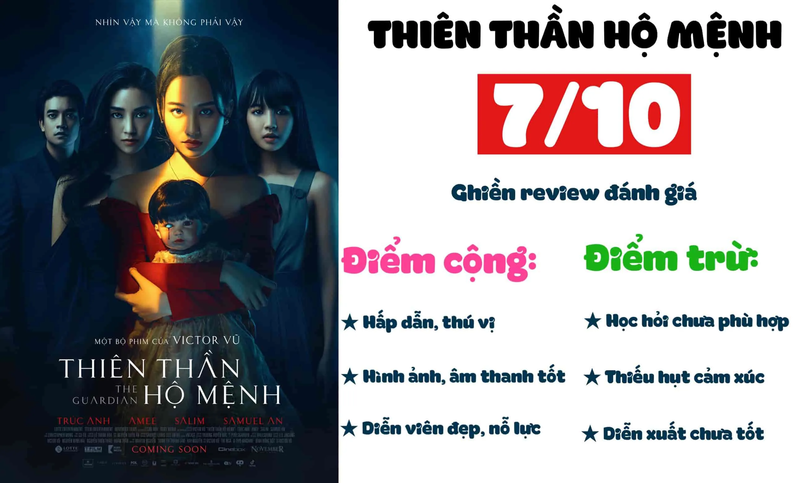 Review phim Thiên thần hộ mệnh: Chỉn chu nhưng chưa thỏa mãn