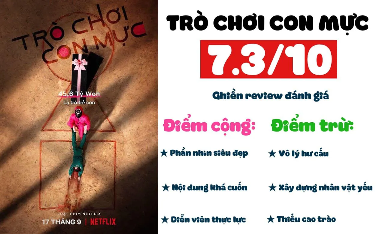 Review phim Trò chơi con mực -Squid game: Không hay như kỳ vọng