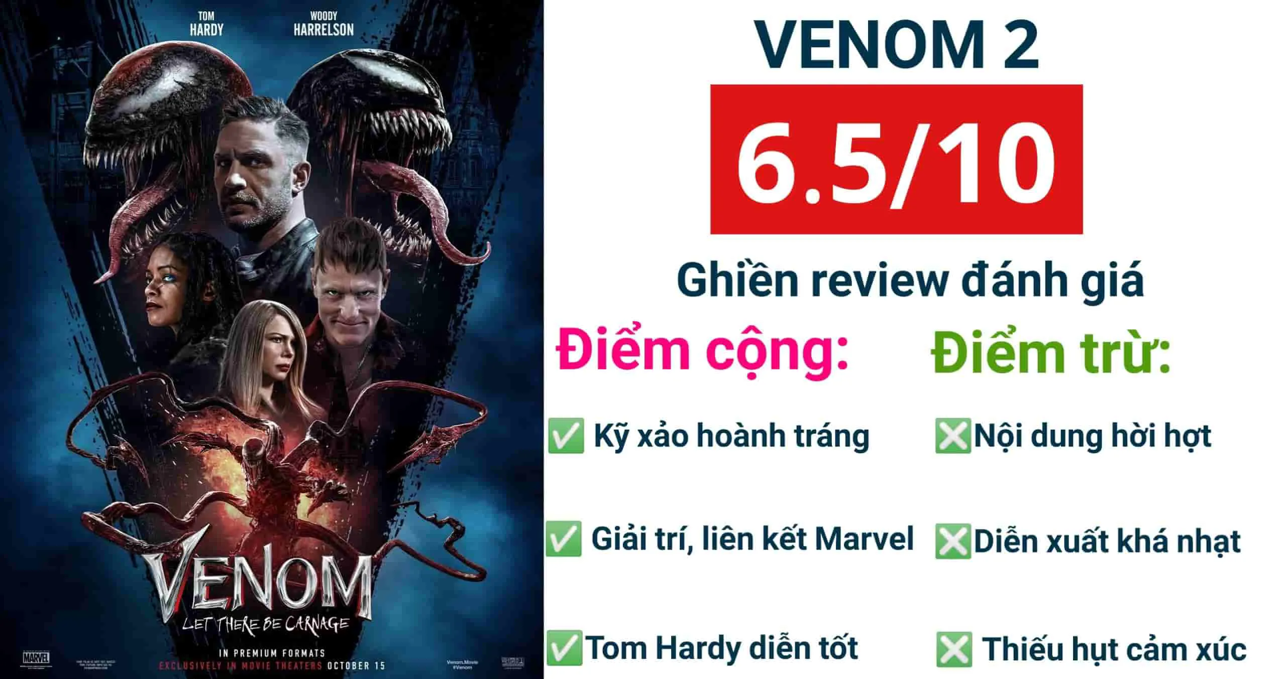 Review phim Venom 2 – Đối mặt tử thù: Kỹ xảo che lấp kịch bản lười biếng