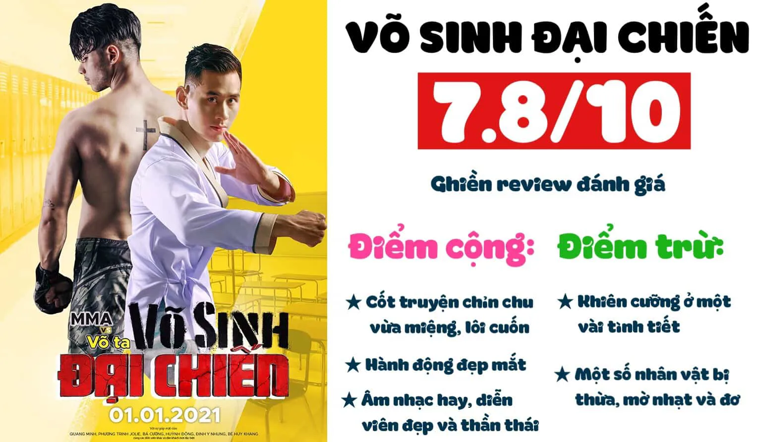 Review phim Võ sinh đại chiến: Phim Việt ổn nhất năm 2024