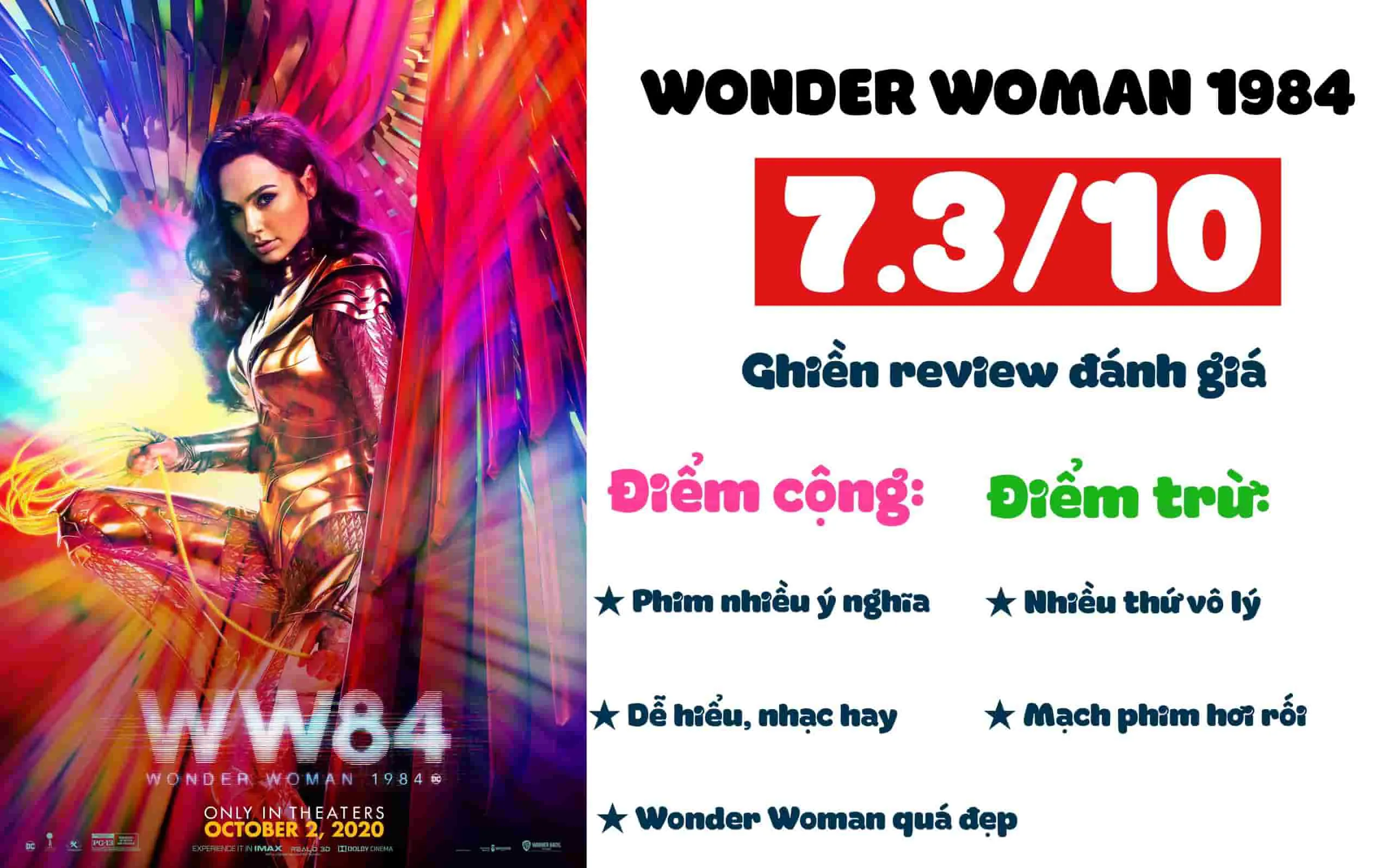 Review phim Wonder Woman 1984: Đẹp đẽ và hỗn loạn