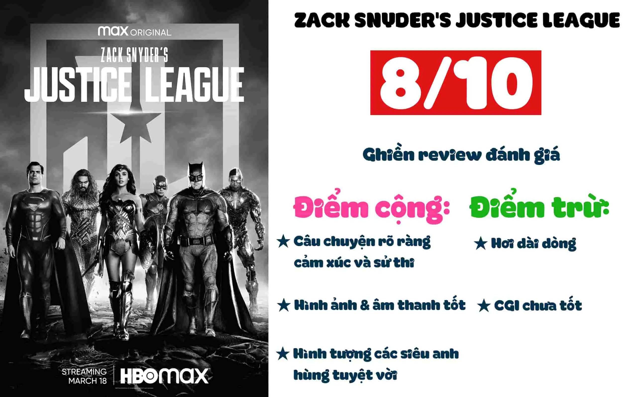 Review phim Zack Snyder’s Justice League: Hoành tráng và cảm xúc