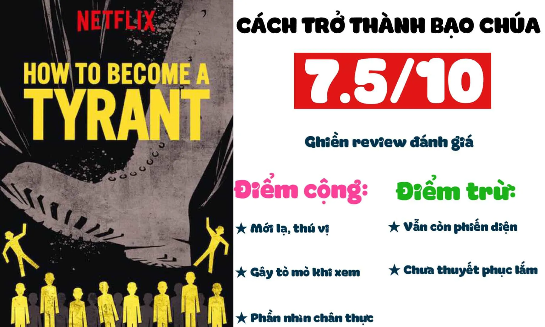 Review seri phim Cách trở thành bạo chúa: Góc nhìn thú vị về kẻ độc tài