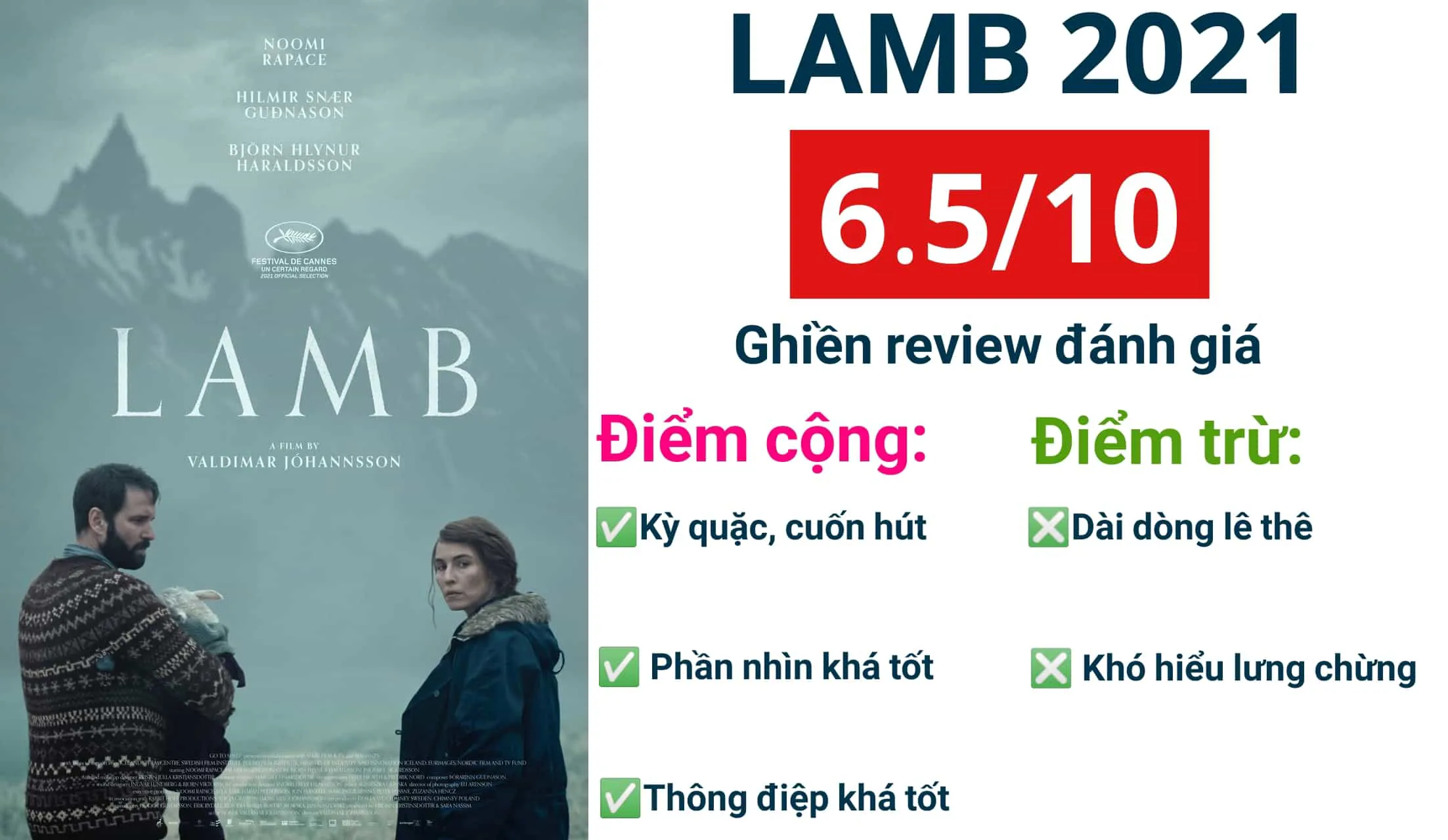 Review và giải thích phim Lamb (2024): Ảm đạm và quái dị đến kỳ lạ