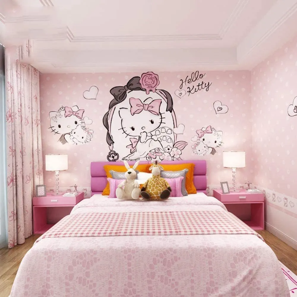 30+ mẫu trang trí phòng ngủ Hello Kitty cho bé gái đẹp như mơ