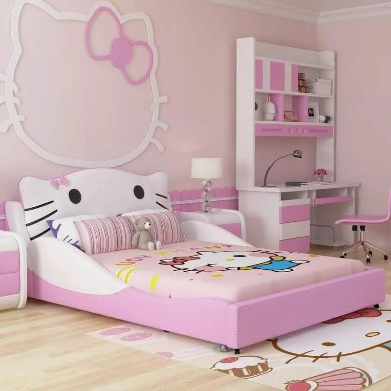 30+ mẫu trang trí phòng ngủ Hello Kitty cho bé gái đẹp như mơ