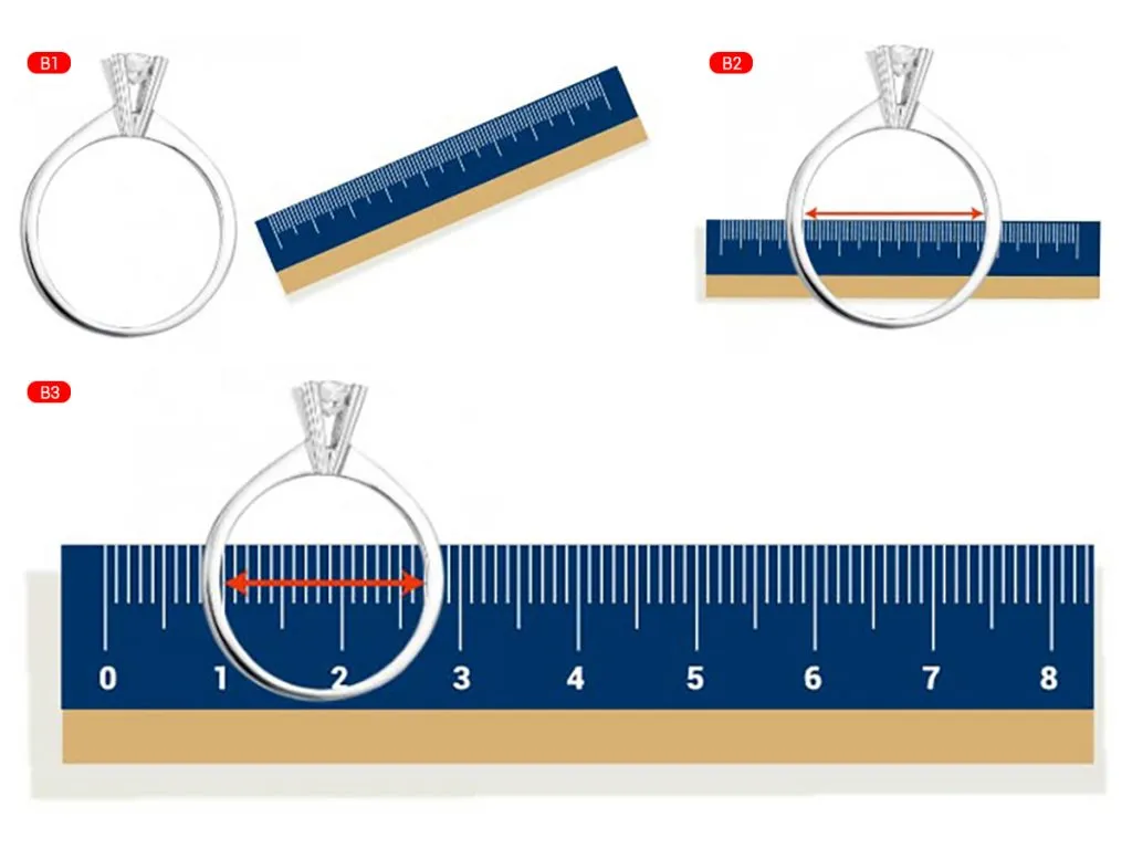 Bảng size nhẫn nữ và 5 cách đo size nhẫn nữ