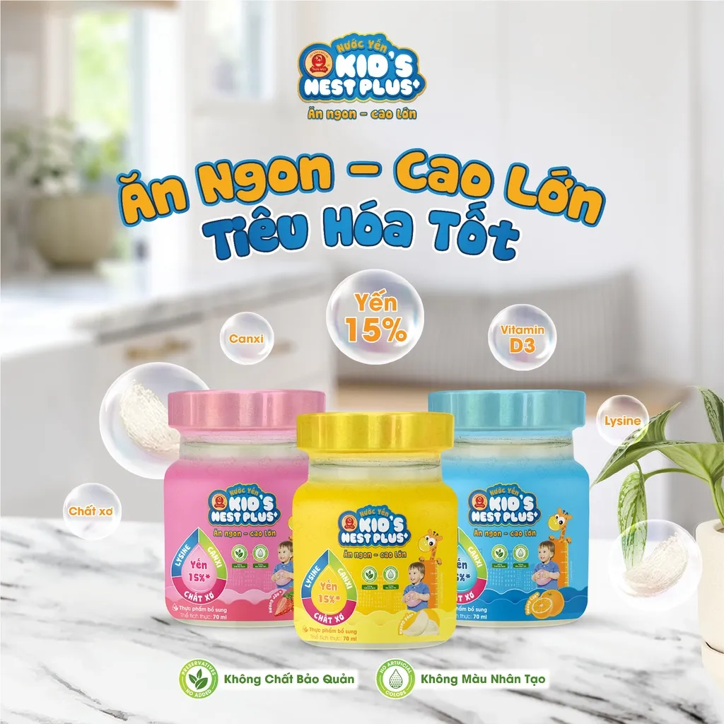 Bật mí 10 loại nước yến cho bé tốt nhất đang được các mẹ tin dùng