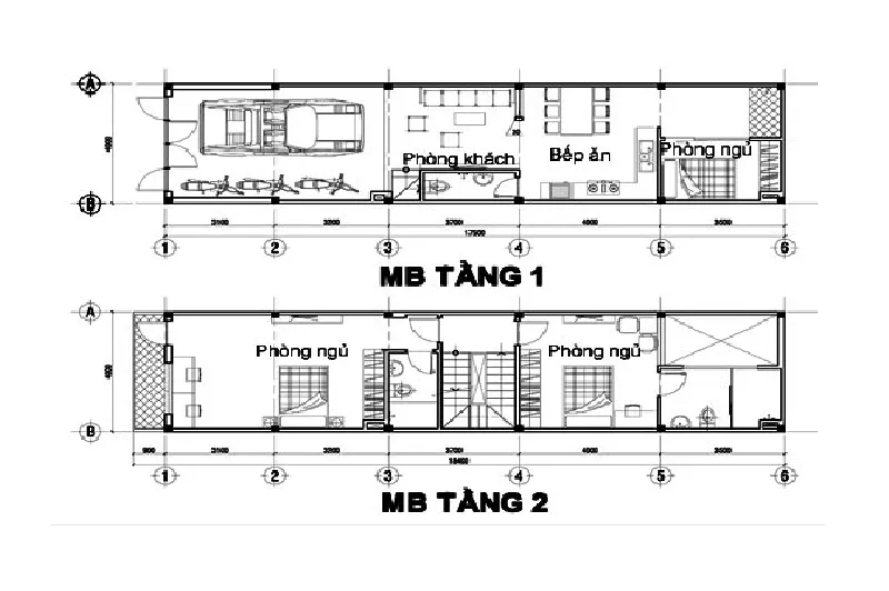 Các mẫu thiết kế nhà 60m2 3 phòng ngủ lý tưởng