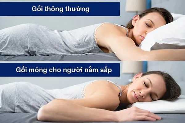 Cách chọn gối cho người nằm sấp