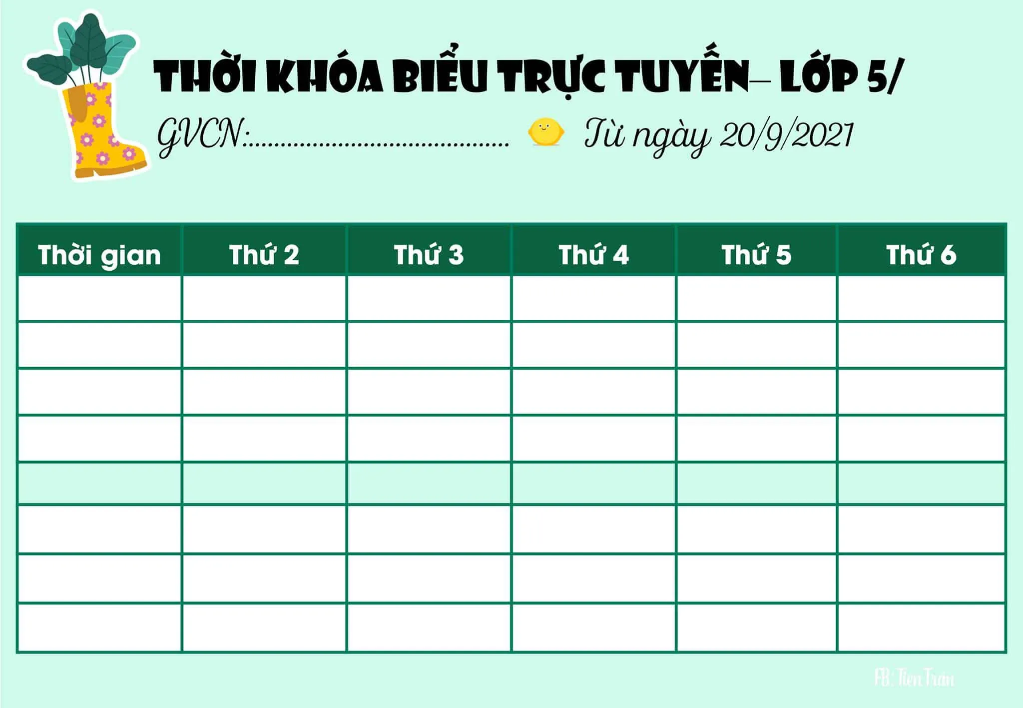 Cách làm, trang trí thời khóa biểu đơn giản, đẹp mắt