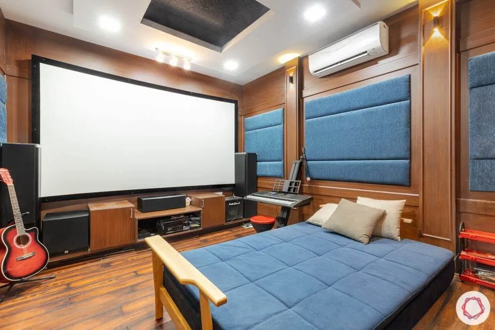 Cách thiết kế home theatre cho phòng ngủ đơn giản, tiện nghi