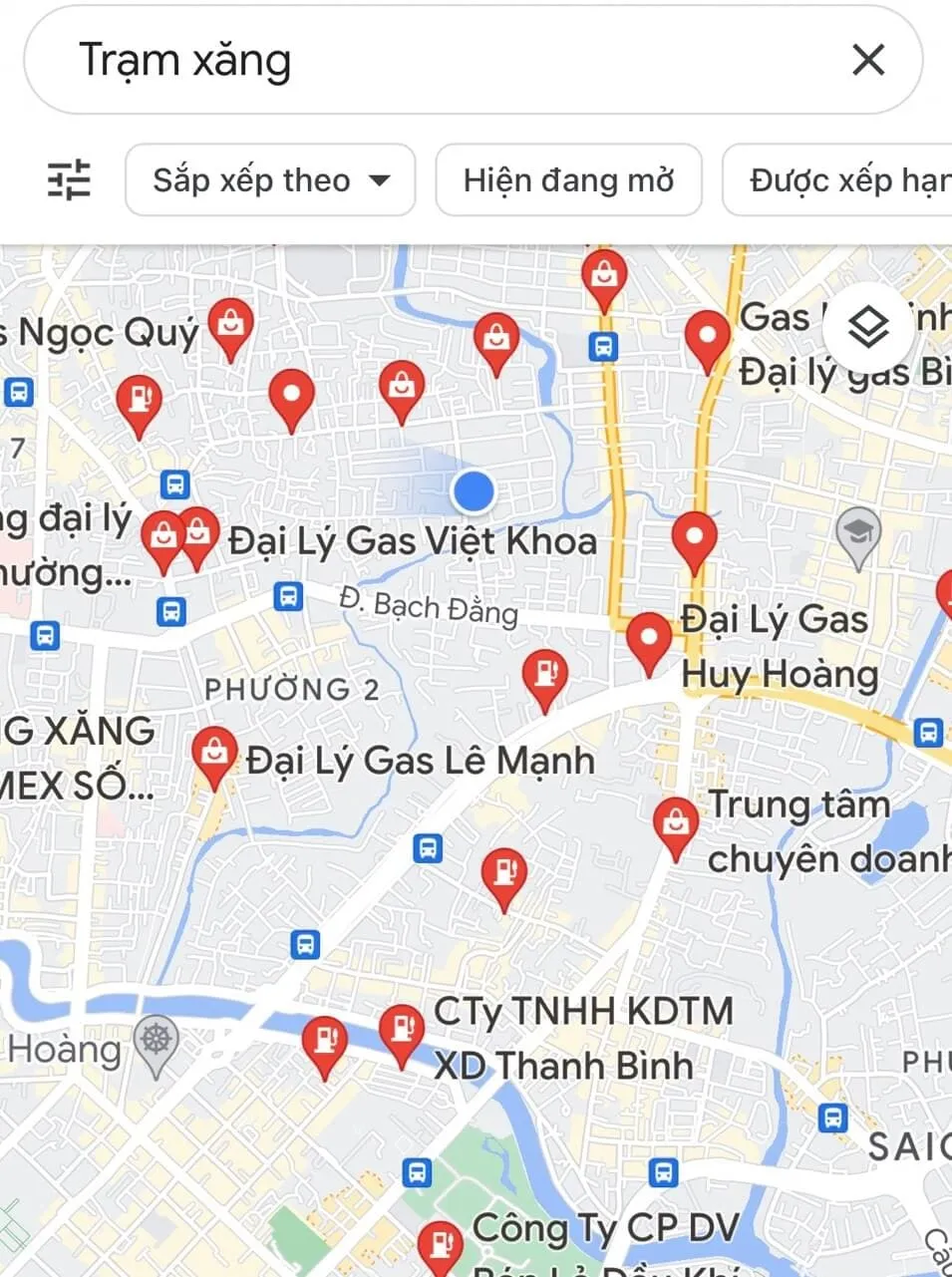 Cách tìm cây xăng gần nhất trên Google Maps chính xác 100%