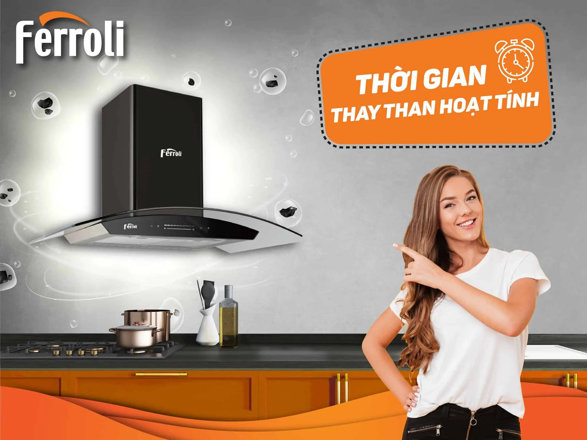 Đánh giá chi tiết máy hút mùi Ferroli có tốt không? Giá bao nhiêu?