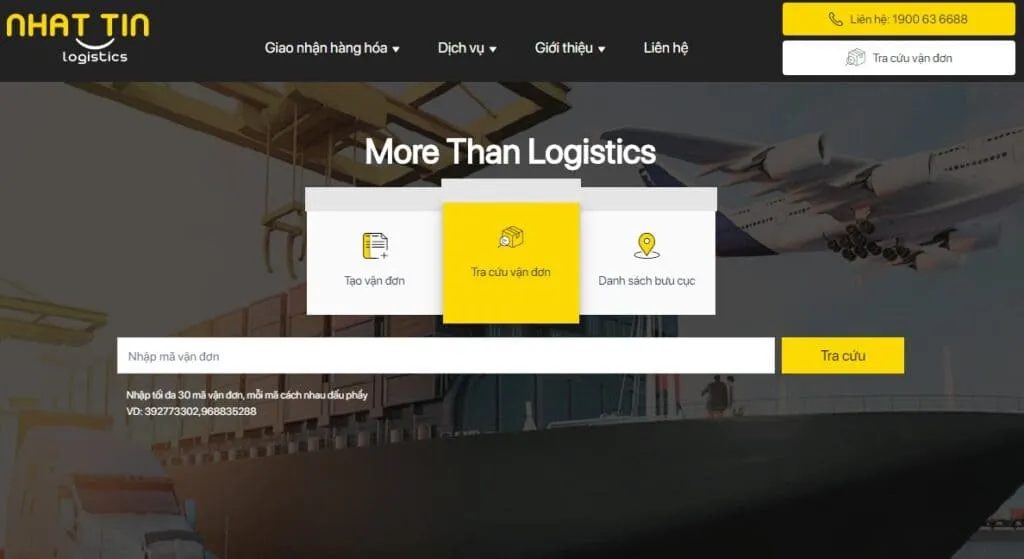 Dịch vụ Nhất Tín Logistics – Hướng dẫn tra cứu vận đơn đơn giản, nhanh chóng