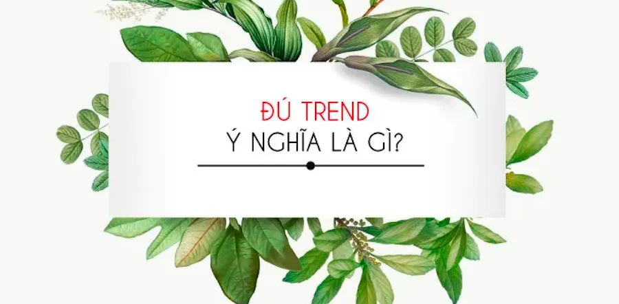 Đú trend là gì? Nghĩa của từ đú trend? Tại sao giới trẻ lại sử dụng từ đú trend trên mạng xã hội?