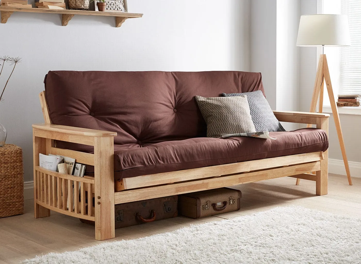 Gợi ý 13+ mẫu ghế Sofa giường gỗ đa năng, bền, đẹp 