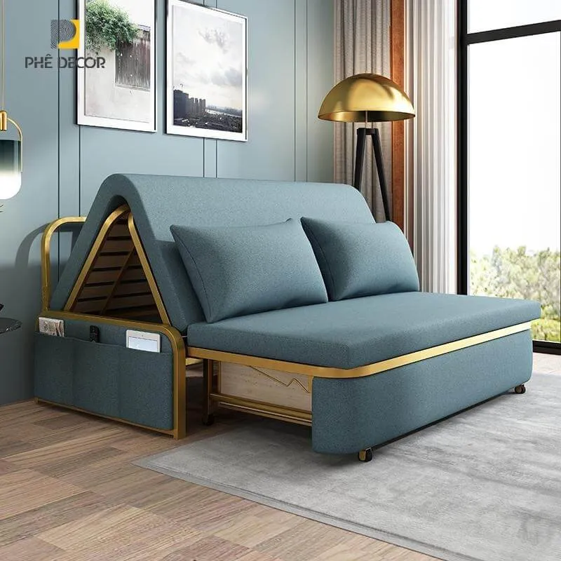 Gợi ý 13+ mẫu ghế Sofa giường gỗ đa năng, bền, đẹp 