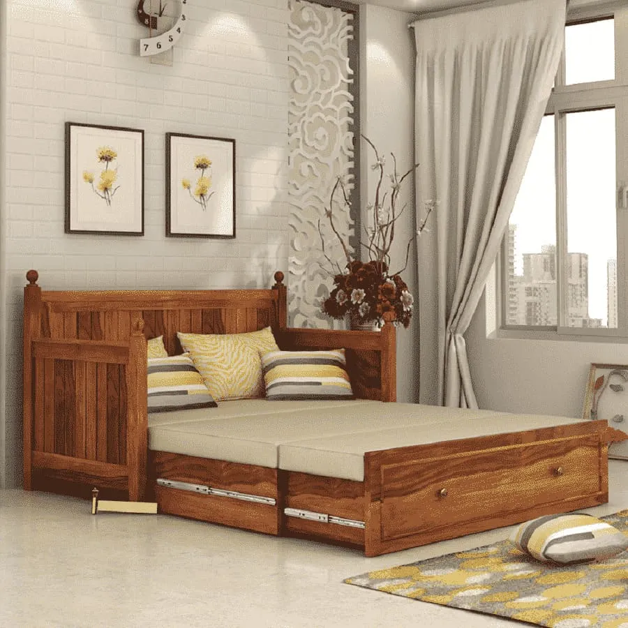 Gợi ý 13+ mẫu ghế Sofa giường gỗ đa năng, bền, đẹp 