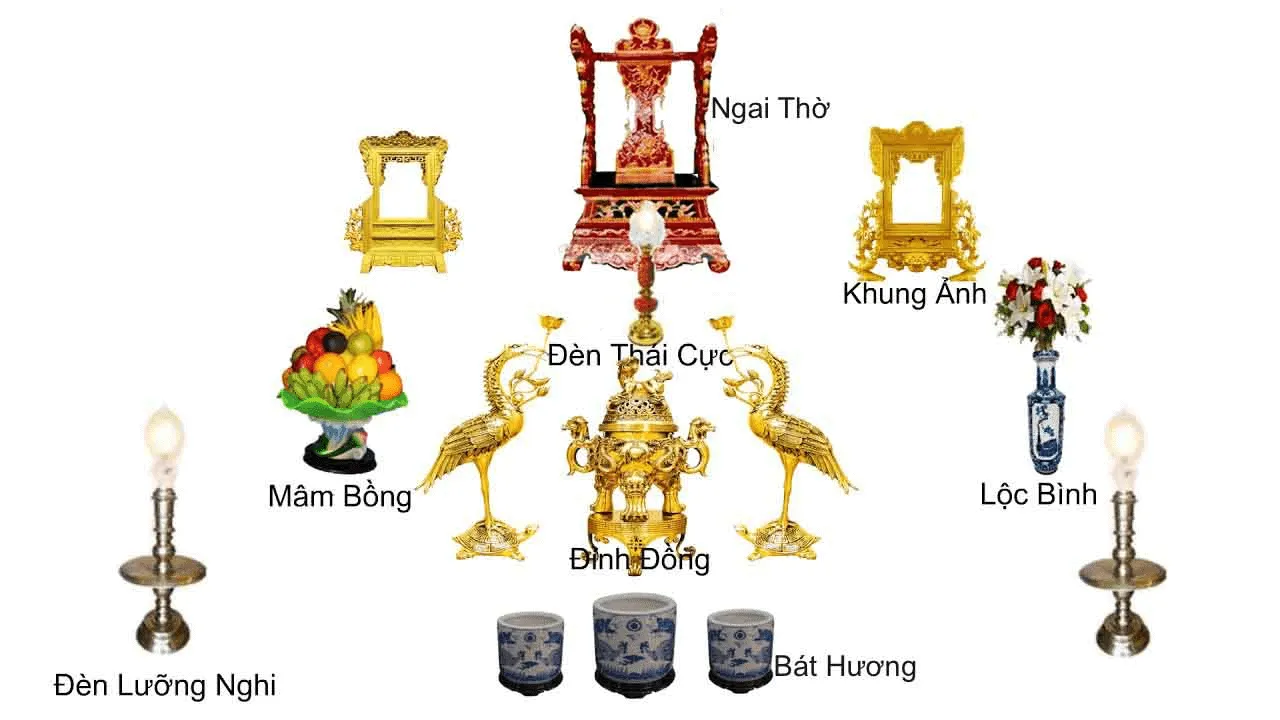 Hướng dẫn bài trí bàn thờ gia tiên đúng cách, hợp phong thủy